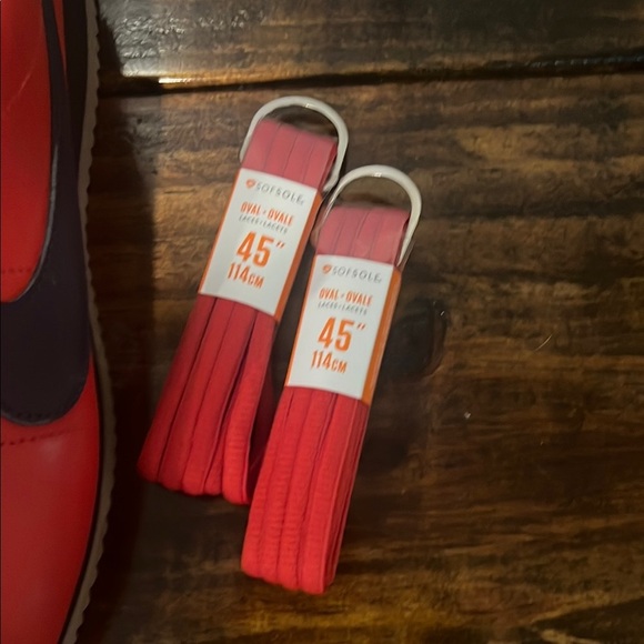 Nike Red, Navy and Black Sneakers Classic Cortez Low-Top Design - Picture 5 of 8